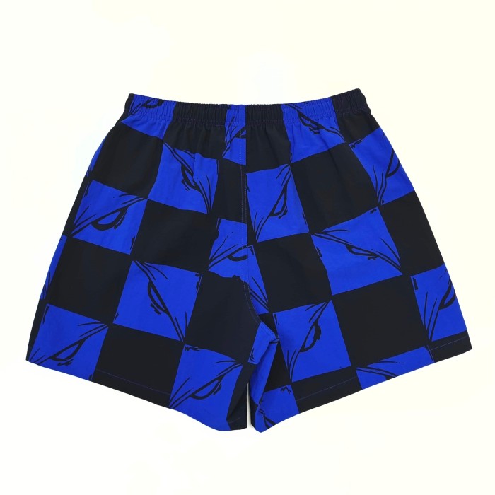 [Big & Tall for weights up to 220 lbs]1:1 quality version Blue And Black Plaid Beach Shorts 29033507