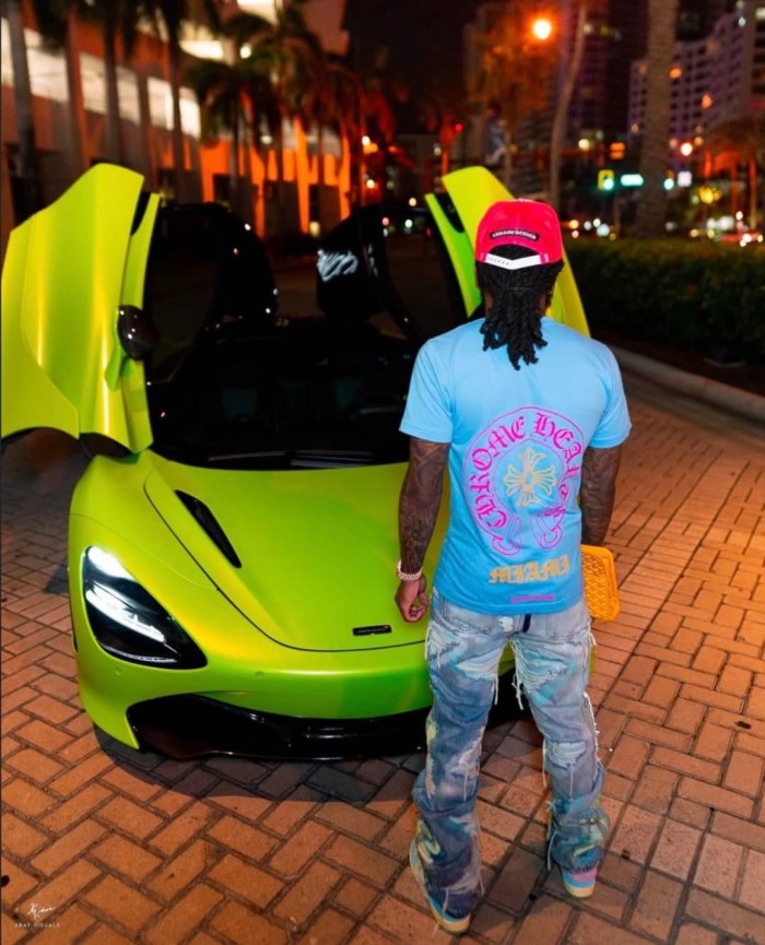 1:1 quality version Miami Limited Blue Print Tee 29033510