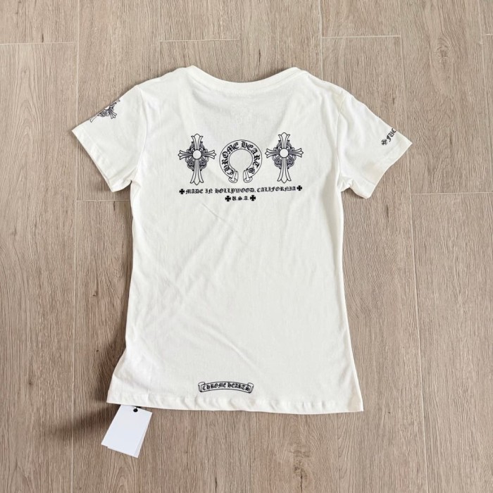 1:1 quality version Three Elements Print V-Neck Tee for girls 2 colors 29033515
