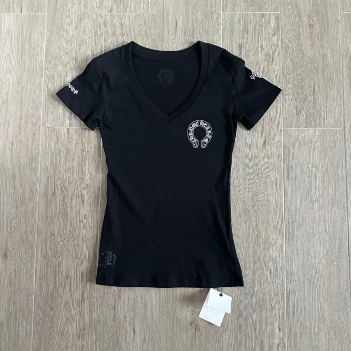 1:1 quality version Three Elements Print V-Neck Tee for girls 2 colors 29033515
