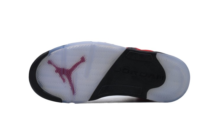 [plus-size shoes] 1:1 quality version Jordan 5  Raging Bull  Red Suede Basketball Shoes 29035220