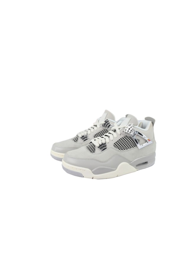 [plus-size shoes]Jordan 4    Frozen Moments  Suede & Leather  Mid-Top Sneakers 29035096