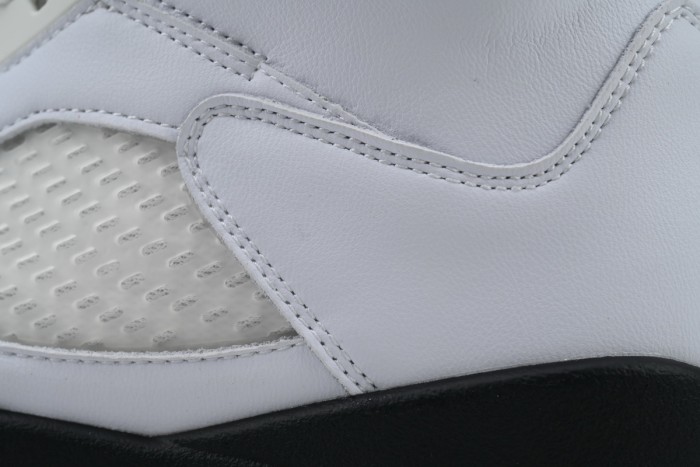 [plus-size shoes] 1:1 quality version @j5   Fire Red  White Leather Basketball Shoes 29035327