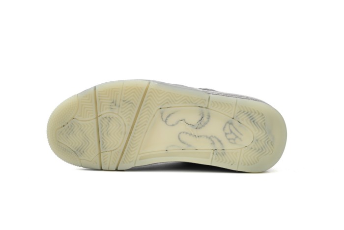 [plus-size shoes] 1:1 quality version @j4 KAWS Cool Grey Suede Basketball Shoes 29035155