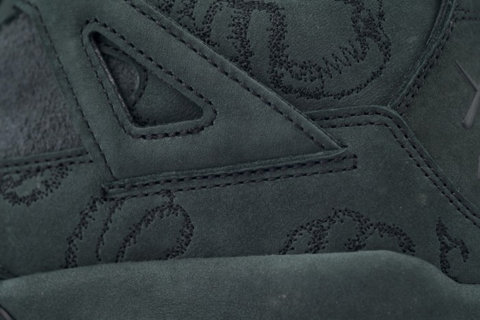 [plus-size shoes] 1:1 quality version Jordan 4  x KAWS Black Suede Casual Shoes 29035157