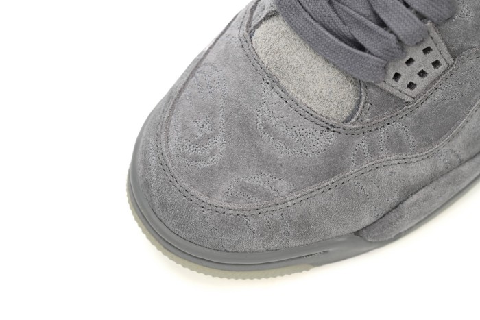 [plus-size shoes] 1:1 quality version @j4 KAWS Cool Grey Suede Basketball Shoes 29035155