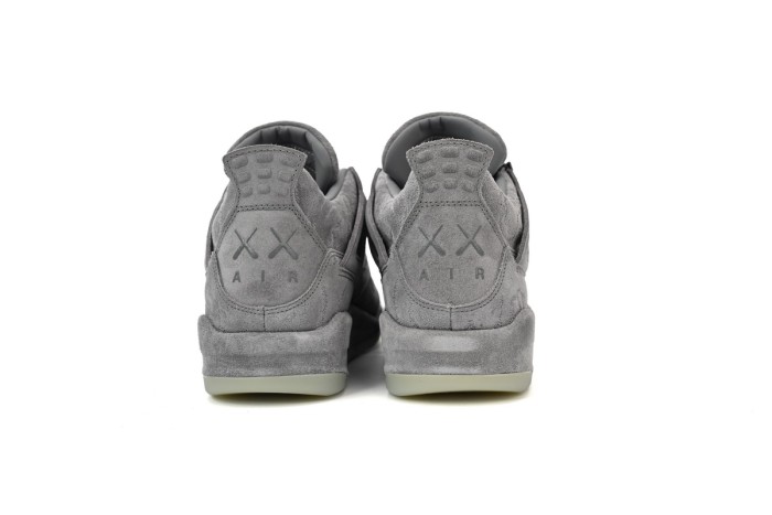 [plus-size shoes] 1:1 quality version @j4 KAWS Cool Grey Suede Basketball Shoes 29035155