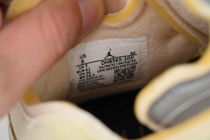 [plus-size shoes] 1:1 quality version Jordan 5 x Off-White  Sail  Canvas Basketball Shoes 29035191