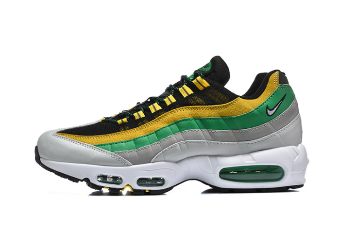 [plus-size shoes]Air Max 95 Green Yellow Retro Sneakers Running Shoes 29038251