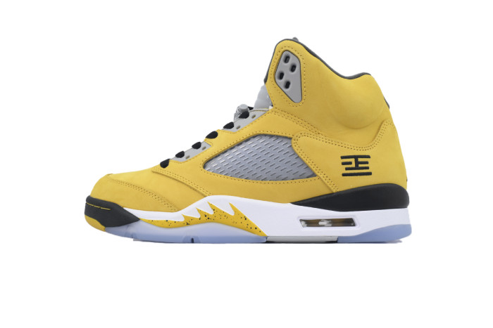 [plus-size shoes] 1:1 quality version Jordan 5  Retro Tokyo 23 Yellow Suede Basketball Shoes 29043253