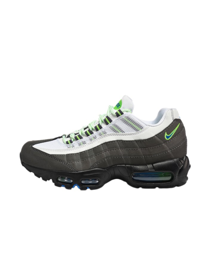 [plus-size shoes]Air Max 95 White Grey Green Retro Sneakers Running Shoes 29038275