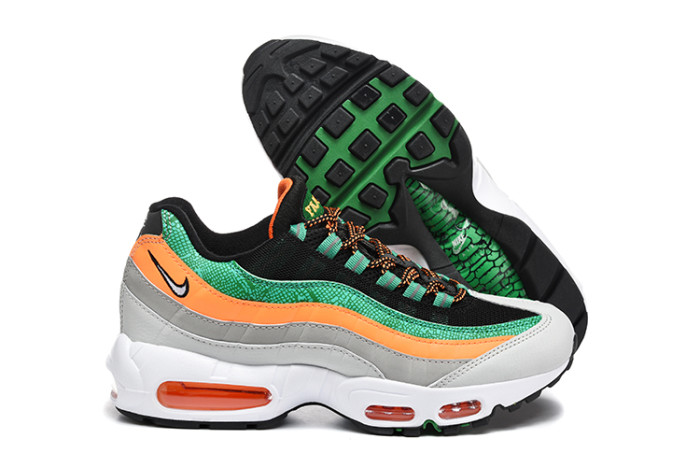 [plus-size shoes]Air Max 95 Black Red&Green Orange Retro Sneakers Running Shoes 2 colors 29038373