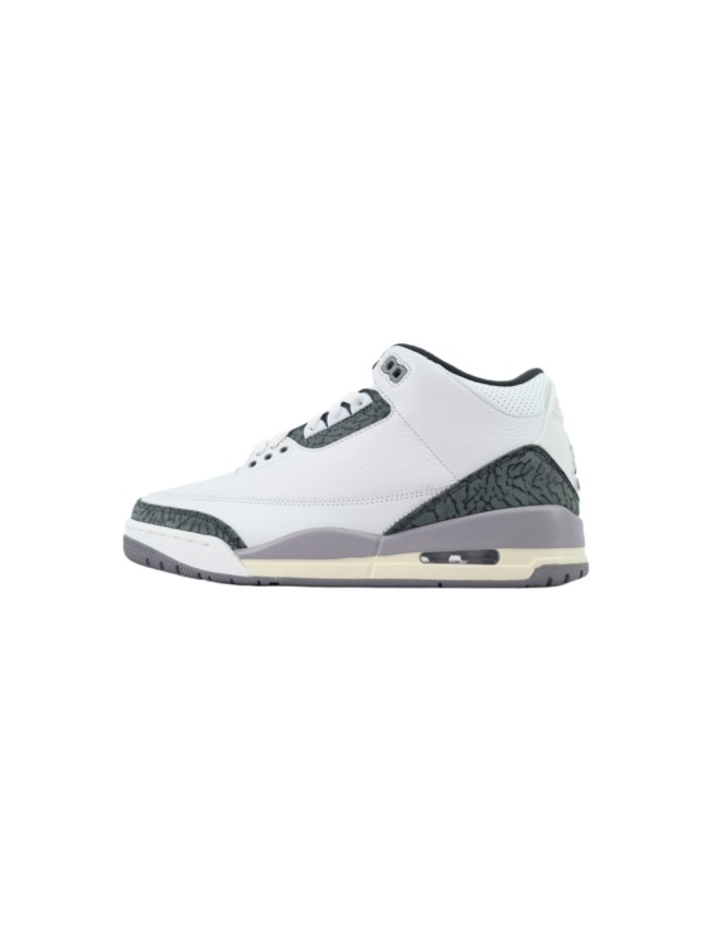 [plus-size shoes]@j3 Retro White Green Elephant Print Basketball Shoes 29043117