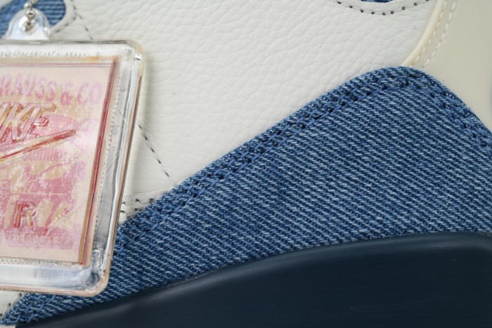 [plus-size shoes] 1:1 quality version @j3 x Levi's White Blue Denim & Leather Basketball Shoes 29039820