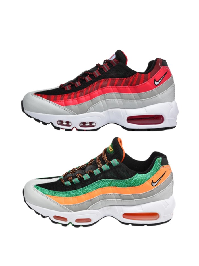 [plus-size shoes]Air Max 95 Black Red&Green Orange Retro Sneakers Running Shoes 2 colors 29038373