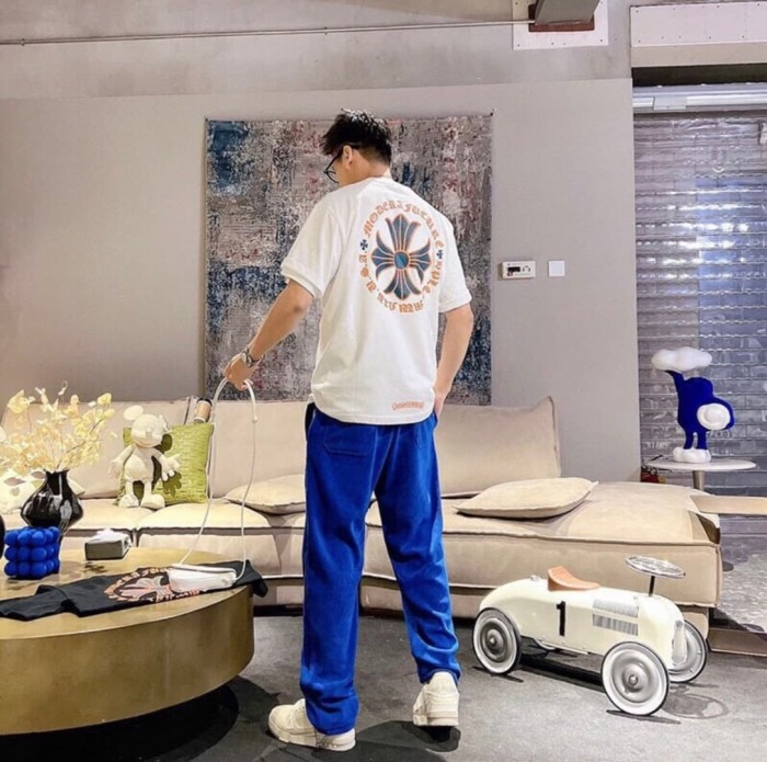 1:1 quality version Miami Limited Orange Cross Print Tee 2 colors 29045264