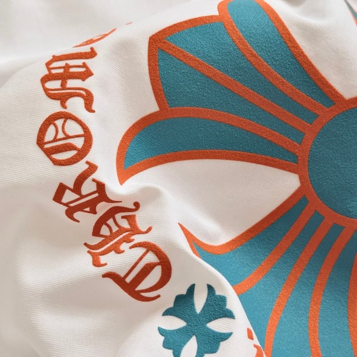 1:1 quality version Miami Limited Orange Cross Print Tee 2 colors 29045264