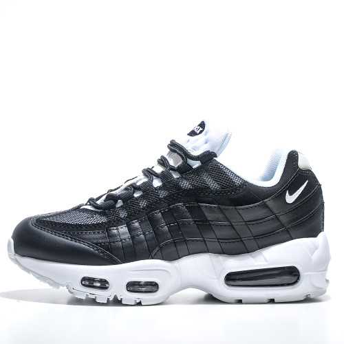 [plus-size shoes]Air Max 95 Black White Breathable Air Cushion Running Shoes 29045544