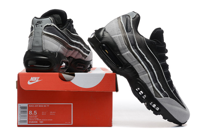 [plus-size shoes]@ir Max 95 Black Grey Gradient  Air Cushion Running Shoes 29045571
