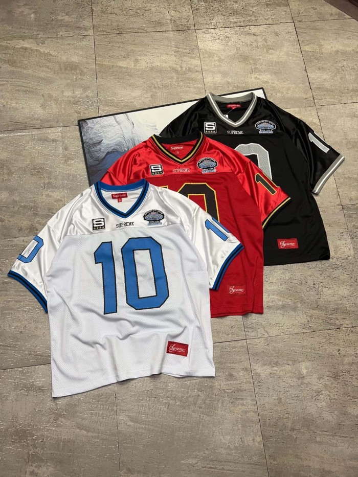 1:1 quality version No.10 Embroidered Appliqué Mesh Knit Soccer Jersey Tee 3 colors 29046101
