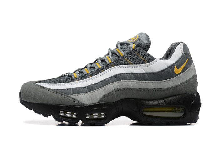 [plus-size shoes]@ir Max 95 Grey White Yellow Gradient Mesh  Air Cushion Running Shoes 29044823