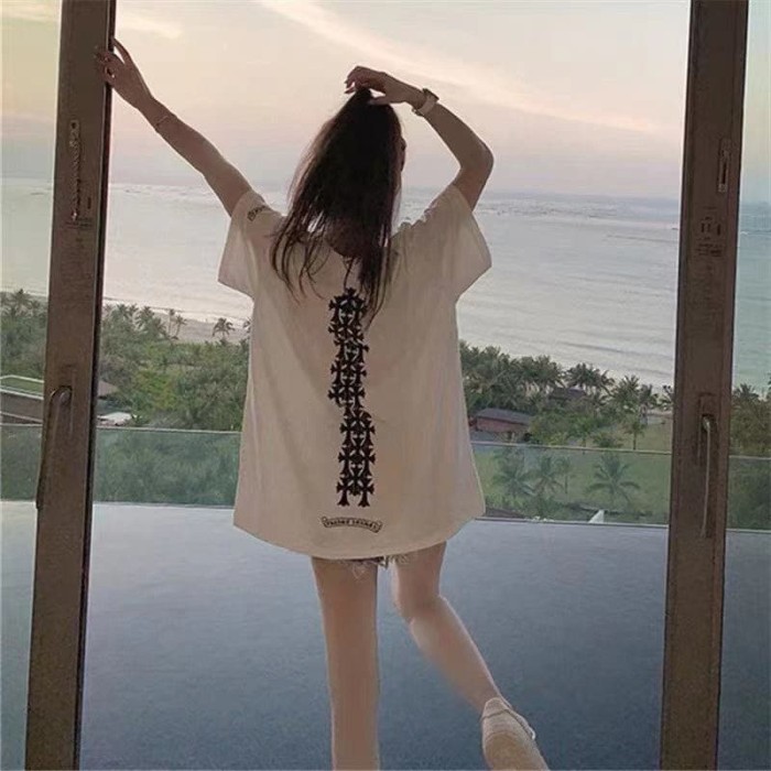 1:1 quality version Back Cross Spine Print Tee 2 colors 29045263