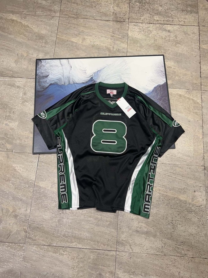 1:1 quality version Co-branded Mesh American Short Sleeve Football Jersey Tee 2 colors 29045931