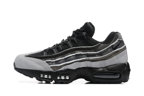 [plus-size shoes]Air Max 95 Black Grey Gradient  Air Cushion Running Shoes 29045571