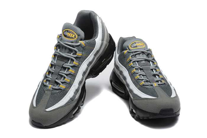 [plus-size shoes]@ir Max 95 Grey White Yellow Gradient Mesh  Air Cushion Running Shoes 29044823