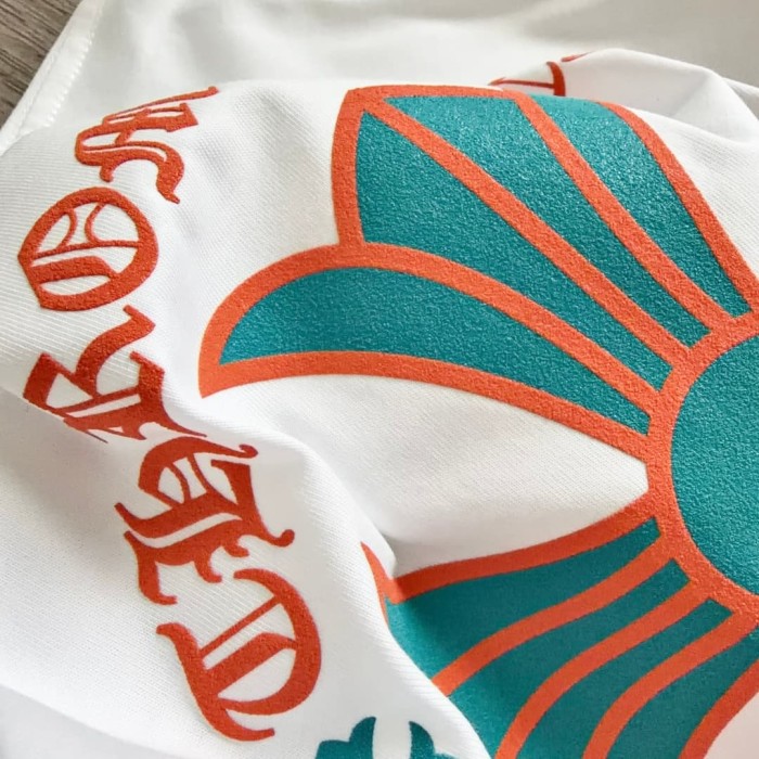 1:1 quality version Miami Limited Orange Cross Print Tee 2 colors 29045264