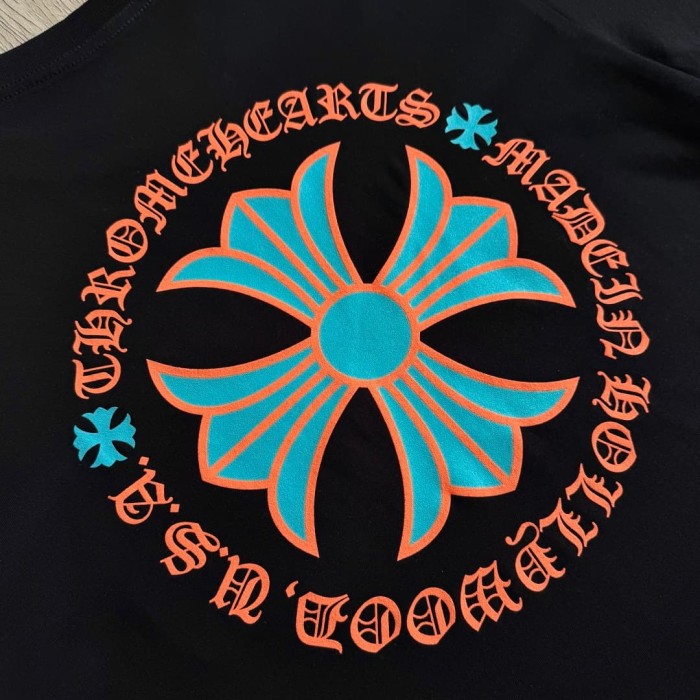 1:1 quality version Miami Limited Orange Cross Print Tee 2 colors 29045264