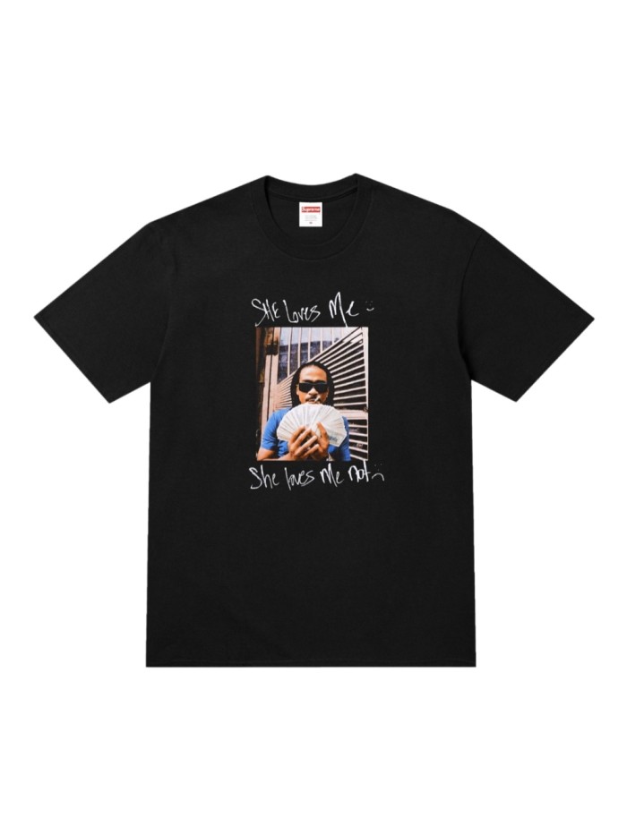 Hip Hop Rapper Graphic Print Casual T-Shirt Tee 2 colors 29047525