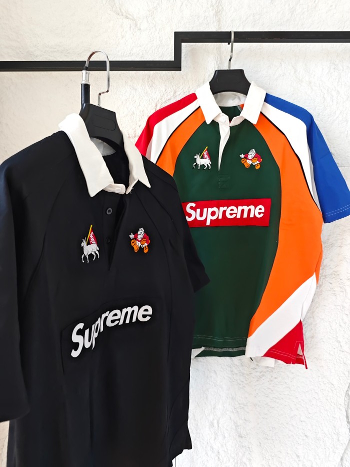 1:1 quality version Contrast Color Logo Cartoon Embroidered American Polo Tee 2 colors 29047409