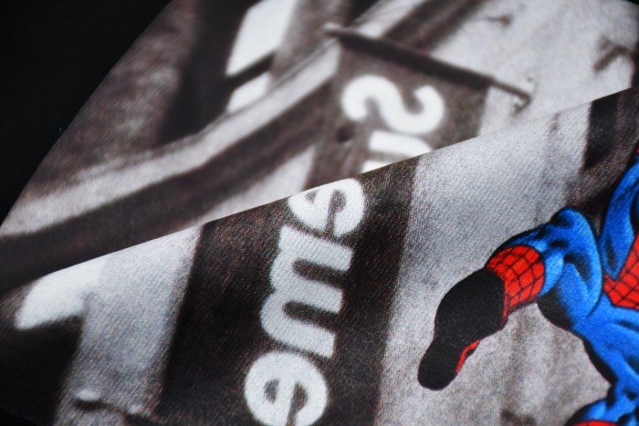 Spider-Man Photo Print Black Cotton T-Shirt Tee 2 colors 29047515