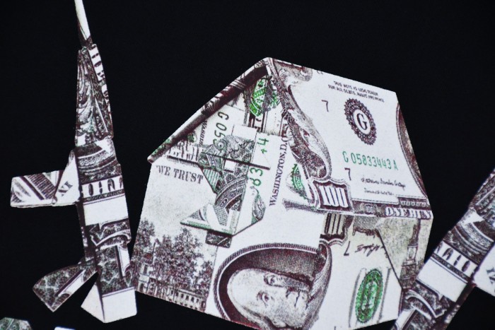 Money House & Guns Print T-Shirt Tee 2 colors 29047921