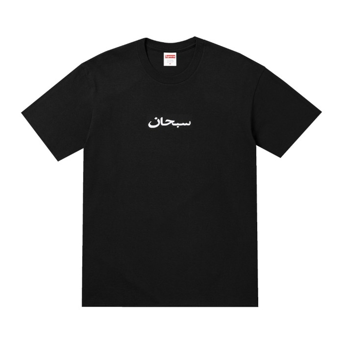 Arabic Letter Print Crew Neck T-Shirt Tee 2 colors 29047510