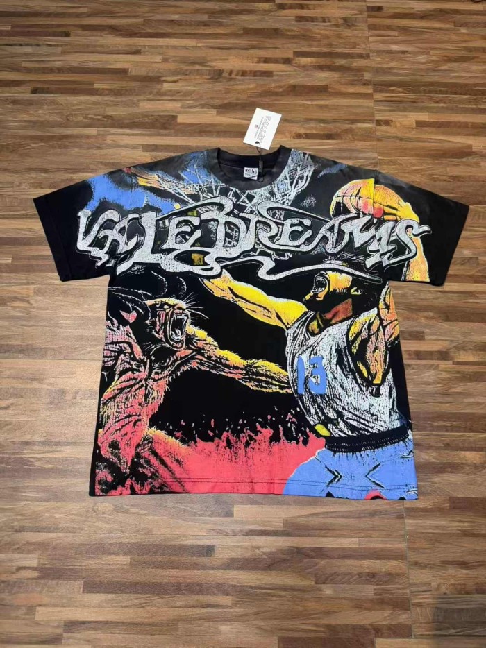 Basketball Beast Duel Print Washed Tee 29047373