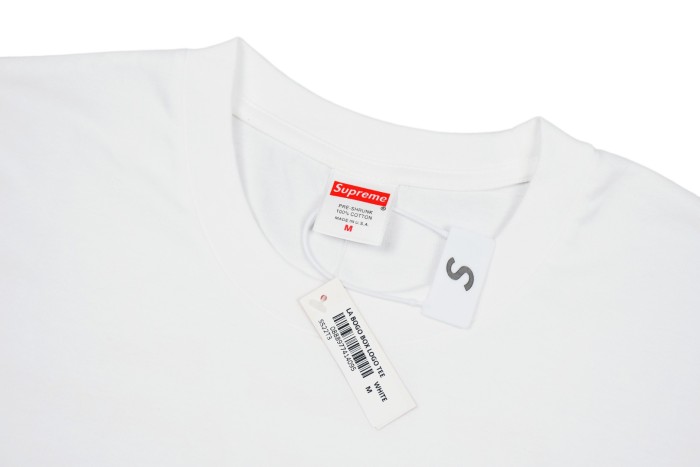 Supreme Red Box Logo White Cotton T-Shirt Tee 29047468