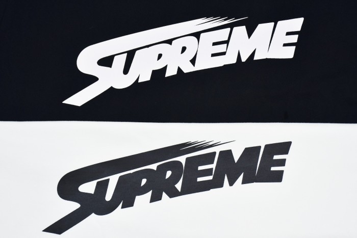Supreme Letter Print Crew Neck Streetwear Tee 2 colors 29047406