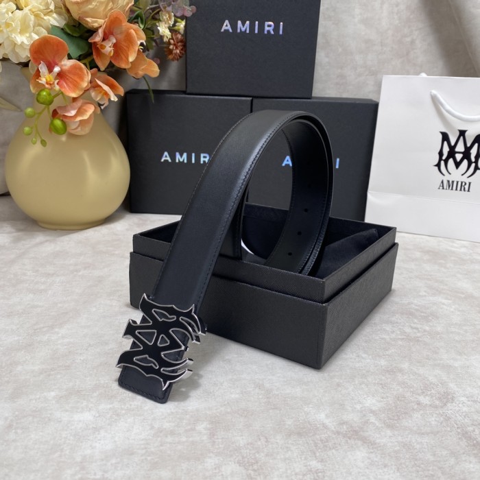 1:1 quality version AM Logo Belt Belt 2 colors【Width 3.8 cm】28661039