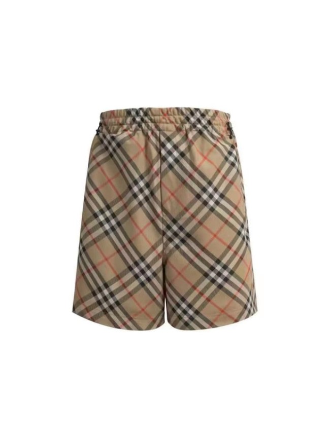 1:1 quality version Classic plaid cross jacquard drawstring casual shorts 2 colors 28967973