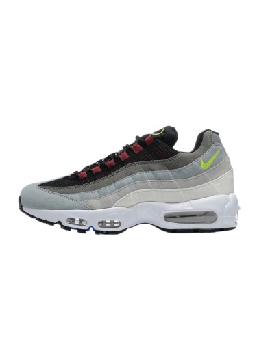 [plus-size shoes]Air Max 95 Grey Black Neon Gradient  Air Cushion Casual Sneakers 29066616