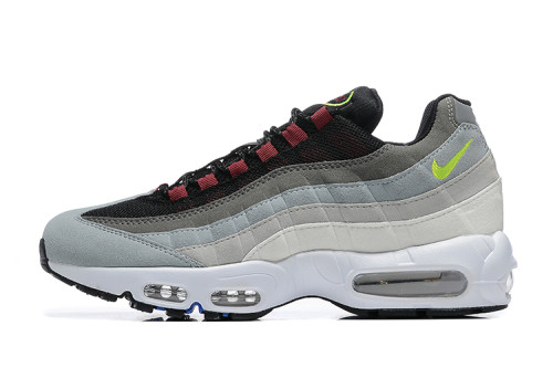 [plus-size shoes]Air Max 95 Grey Black Neon Gradient  Air Cushion Casual Sneakers 29066616