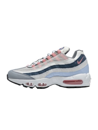 [plus-size shoes]Air Max 95 Grey Pink Blue Gradient  Air Cushion Casual Sneakers 29066632