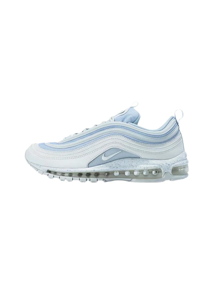 Air Max 97 Red White Light Blue Speckled Sole Full-Length Air Cushion Sneakers 29062906