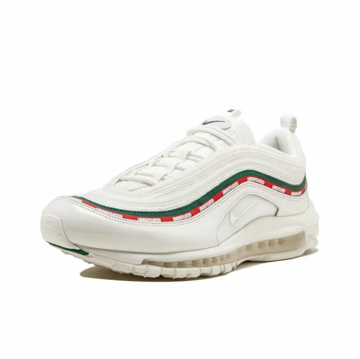 Air Max 97 White Red Green Undefeated Branded Tape Reflective Running Shoes 2 colors 29062783