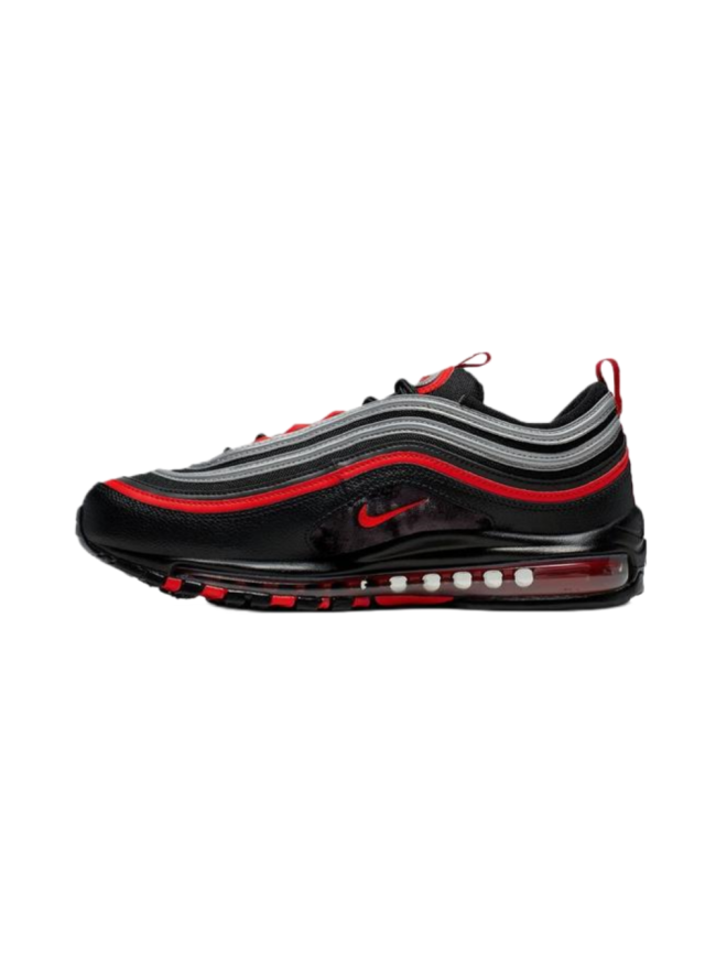 @ir Max 97 Black Red Silver Reflective Strip Full-Length  Air Cushion Sneakers 29064400