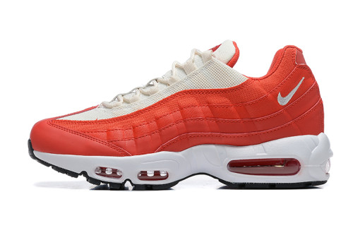 [plus-size shoes]Air Max 95 Red White Gradient Wave Strip Streetwear Running Shoes 29066531