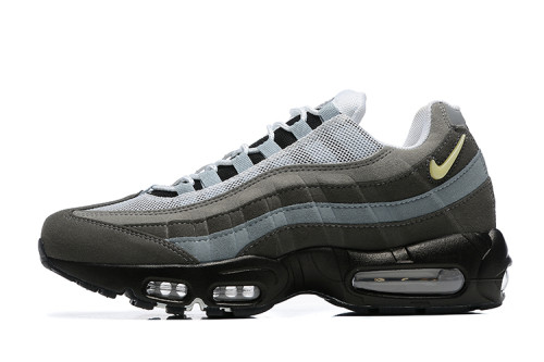 [plus-size shoes]Air Max 95 Grey Black Multi-Tone Gradient Air Cushion Casual Sneakers 29066638