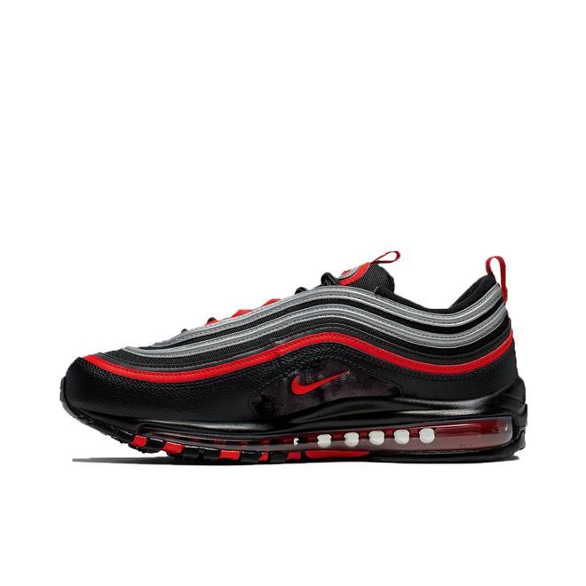 @ir Max 97 Black Red Silver Reflective Strip Full-Length  Air Cushion Sneakers 29064400